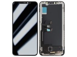 Clappio Película de vidro temperado por iPhone XS Ecrã de vidro tátil Preto