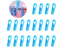 20 clipes azuis para sacos de lixo, clipes para vedação de alimentos, clipes para bandejas Slowmoose