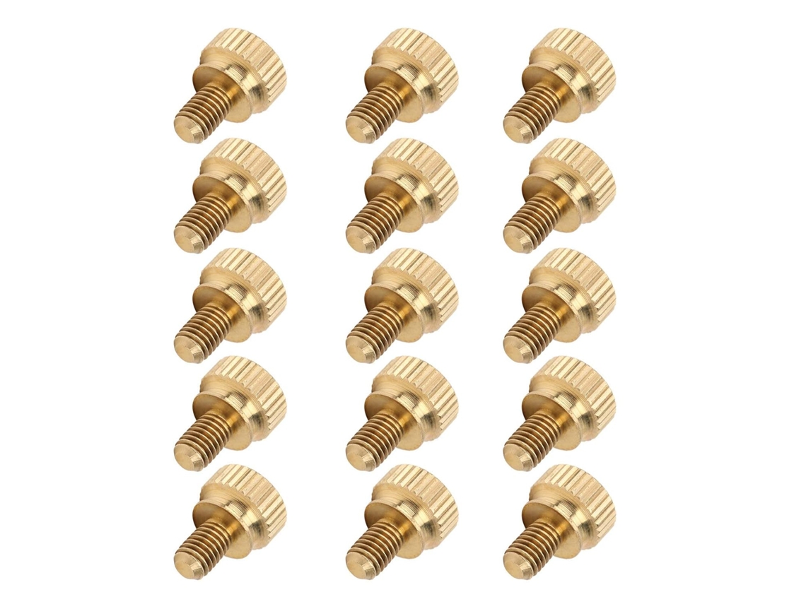 50 Peças (m5*8mm) Parafusos De Aperto Manual Com Graxa Plana Stededer Em Cobre Puro
