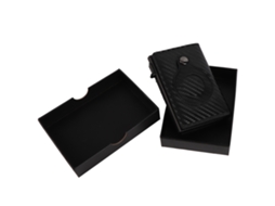 Carteira Masculina de Couro Macio Anti perda Multifuncional Grande Capacidade Carbono Preto
