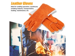 Luvas De Soldadura Em Cabedal Cowhide Com Proteção Térmica - Laxiscreed