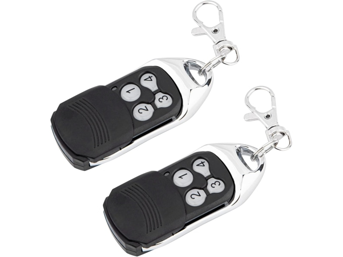 Transmissor Portátil Normstahl Crawford Ea433 2ks/4ks, Pacote Com 2 Unidades, Controle Remoto De Código Rolante 433,92 Mhz