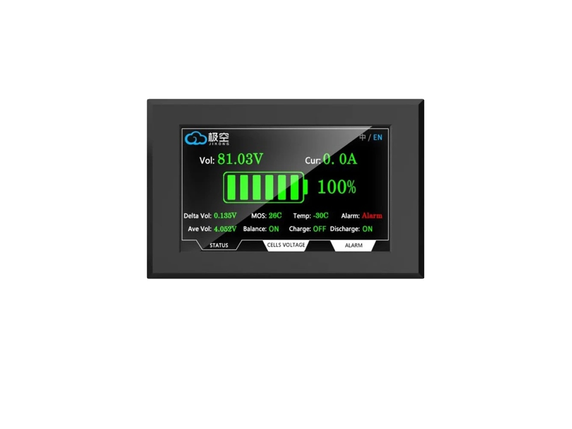 Sistema De Gerenciamento De Baterias, Display Lcd, Tela Sensível Ao Toque, Jk-lcd-4.3 Polegadas