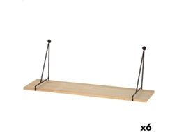 Prateleira Max Home Ferro Madeira Mdf 50 X 20 X 14,5 Cm (6 Unidades)