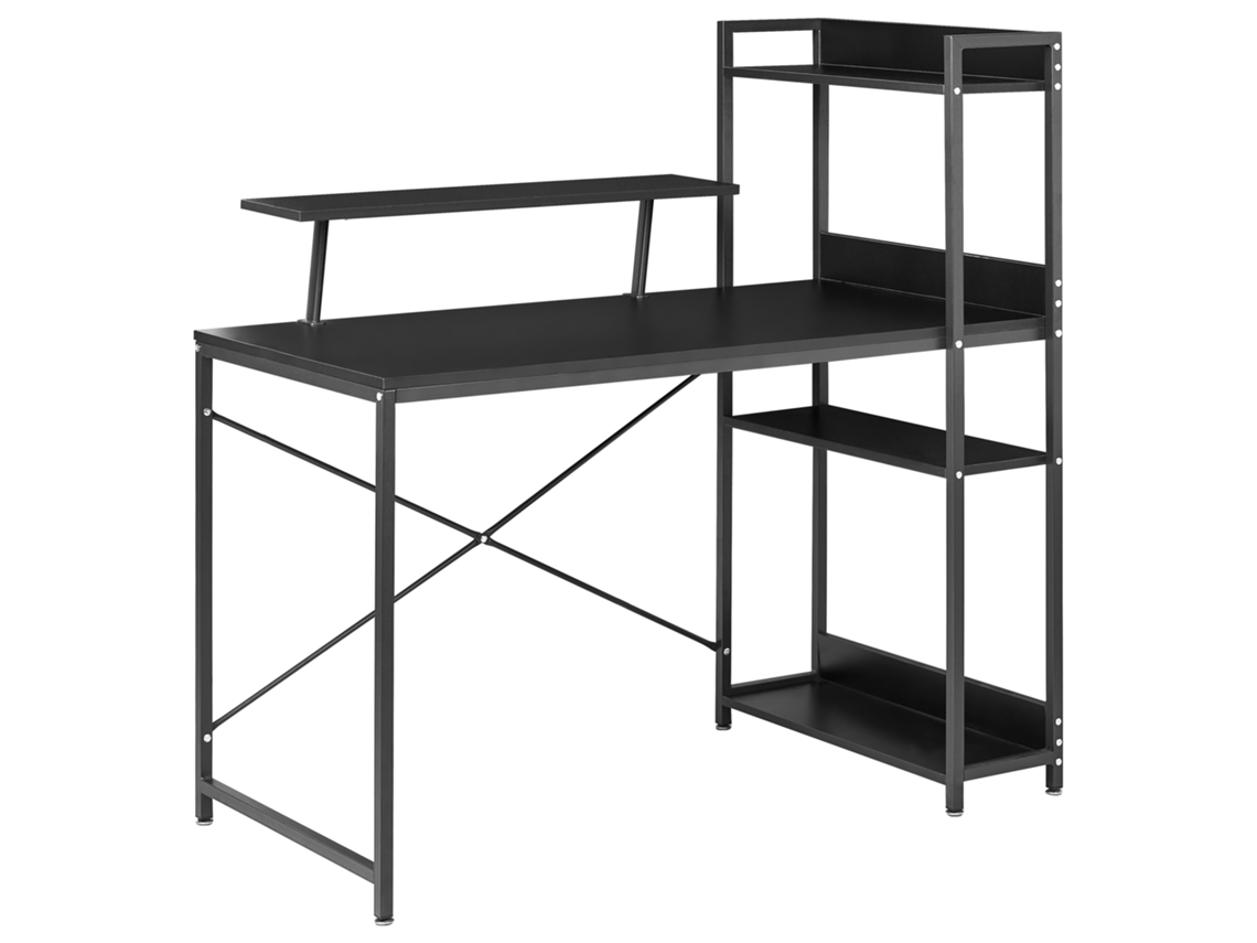Escritorio Beliani Biloxy De Mdf Negro 120x64x120