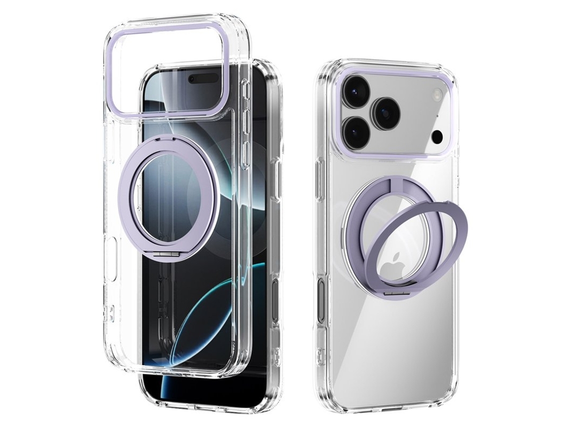 Capa Para Celular Abeel Q-luck Para Iphone 17 Pro Max, À Prova De Choque, Roxa.