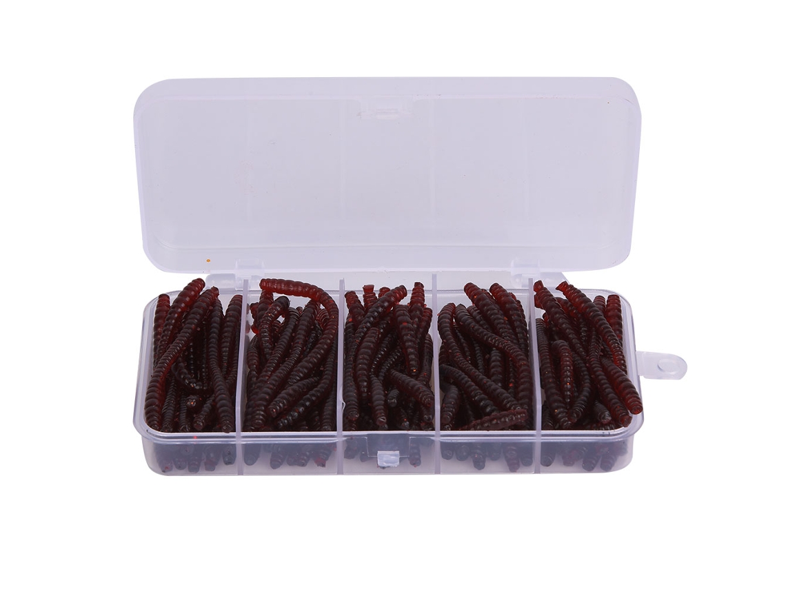 100 Lulas de Silicone 6cm Iscas de Pesca