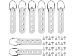Kit De 16 Pares De Ganchos De Encaixe Para Pendurar Espelhos E Molduras, Em Aço Inoxidável, Tamanho Grande, Suporte