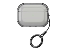 Capa Protetora Simples E Transparente Em Tpu Macio Para Fones De Ouvido, Com Cordão De Anel, Compatível Com Airpods 2/1.