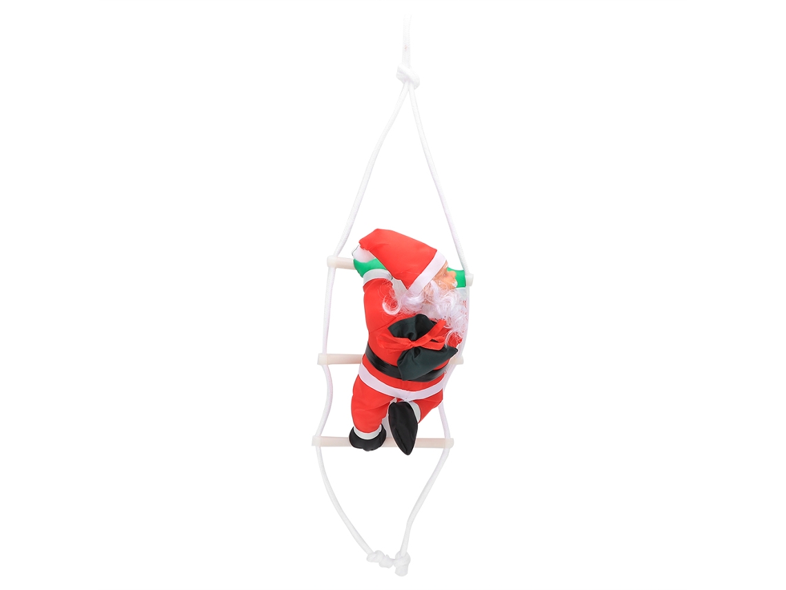 Laxiscreed Presépio Natalício Com Pai Natal Em Escada De Cordas Para Decoração De Natal