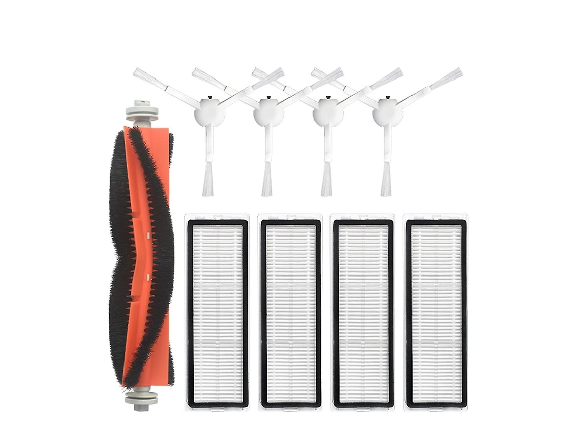 9Pcs para Xiaomi Mijia B101Cn Esfregão Escova Lateral Principal Parte Filtro Hepa