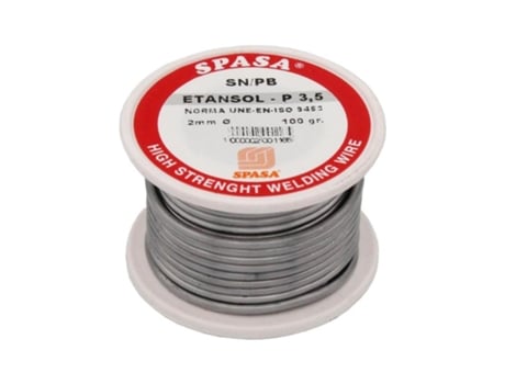 Estaño Plomo 3,5 100gr. 2mm. Etansol Rollo Spasa