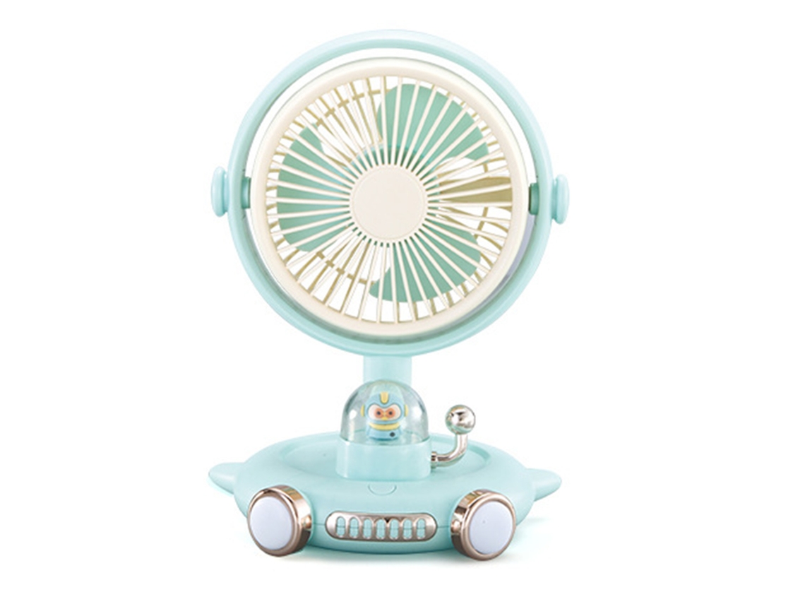 Ventilador Portátil Mini Usb Recarregável 3 Velocidades Verde