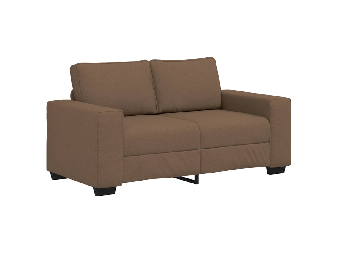 Sofá de 2 Lugares Tecido 160x77x82 Cm Castanho MAISON EXCLUSIVE