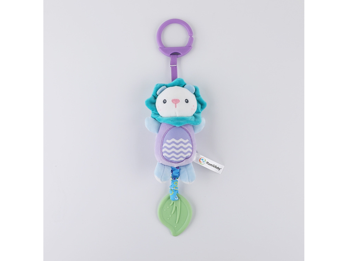 Brinquedo De Pelúcia Para Carrinho De Bebê Com Mordedor E Campainha, Leãozinho