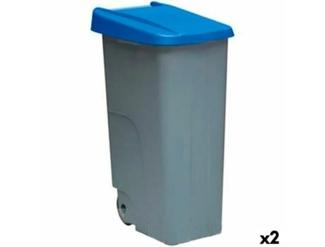 Caixote do Lixo com Rodas Denox 110 L Azul 58 x 41 x 89 cm