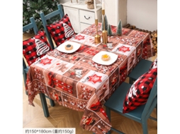Toalha De Mesa Criativa De Natal Com Estampado, Decoraã§ã£o De Natal, Toalha De Mesa Para Festa, 150180cm