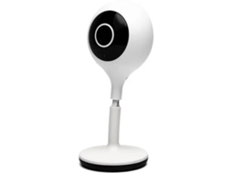 Câmera IP portátil Bestvite com WiFi HD 1080p e visão noturna infravermelha, branca