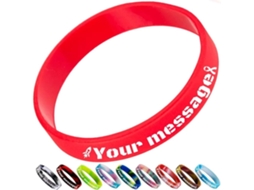 Pulseiras Personalizáveis Azuresun, Pulseiras De Silicone Gravadas Com Personalização Para Eventos E Festas, Marketing E