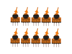 INTERRUPTOR DE PALANCA HKJ 12V 20A 3 PIN 12mm Amarelo