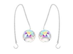 2026 colgante de Cristal Esfera Prisma para Ventana, Generador de Arcoíris Con Cadena, Adorno Suncatcher