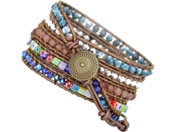 Pulseira De Substituição Para Relógio Estilo Boêmio, Trançada Com Pérolas Brilhantes. Design Único E Gokoco