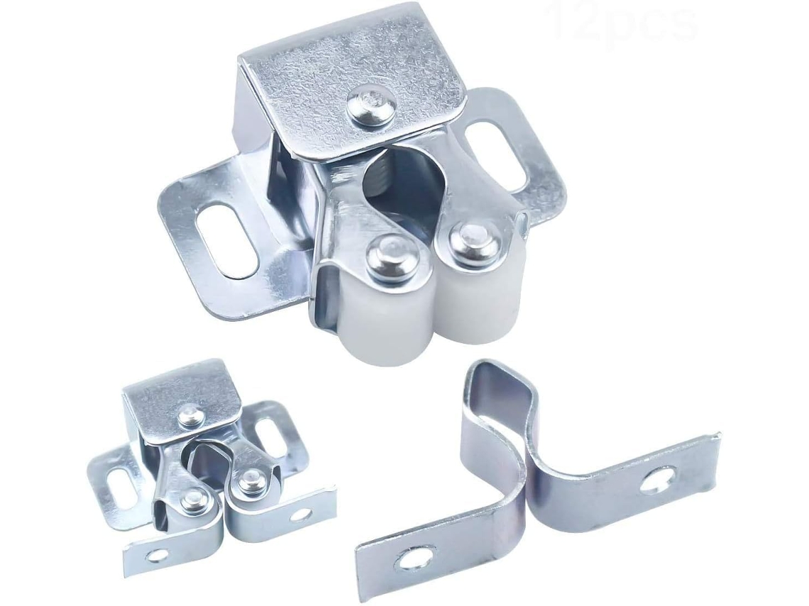 Conjunto De 12-fechos Rolo, Fechos De Porta Resistentes Com Parafusos Para Armários Guarda Roupa Portas Úteis E