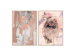 Pintura Dkd Home Decor Mulher 2 Pcs 83 X 4.5 X 123 Cm