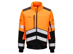 Casaco Softshell De Alta Visibilidade Ev4 3 Camadas | Trabalho Naranja/negro / L