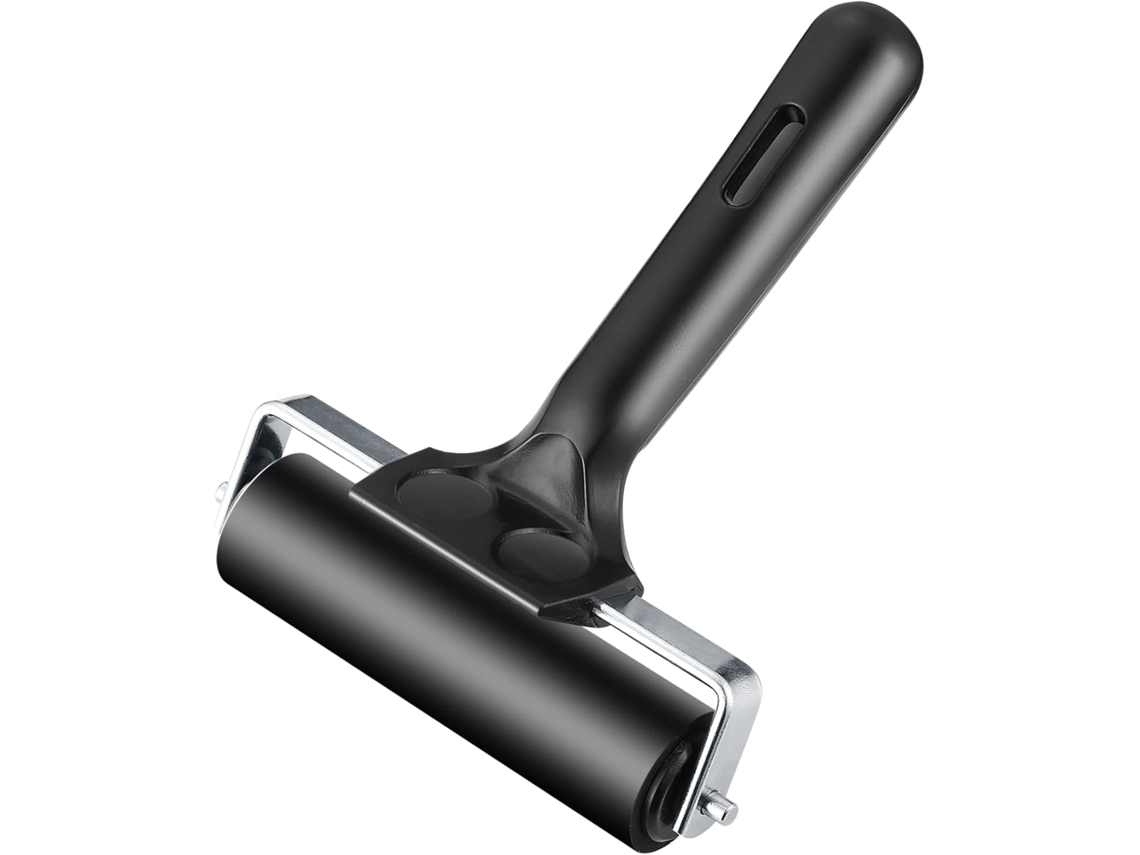 Rolo Brayer De 10 Cm Com Cabo Ferramenta De Rolo De Tinta E Carimbo Para Carimbos E Scrapbooking Slowmoose