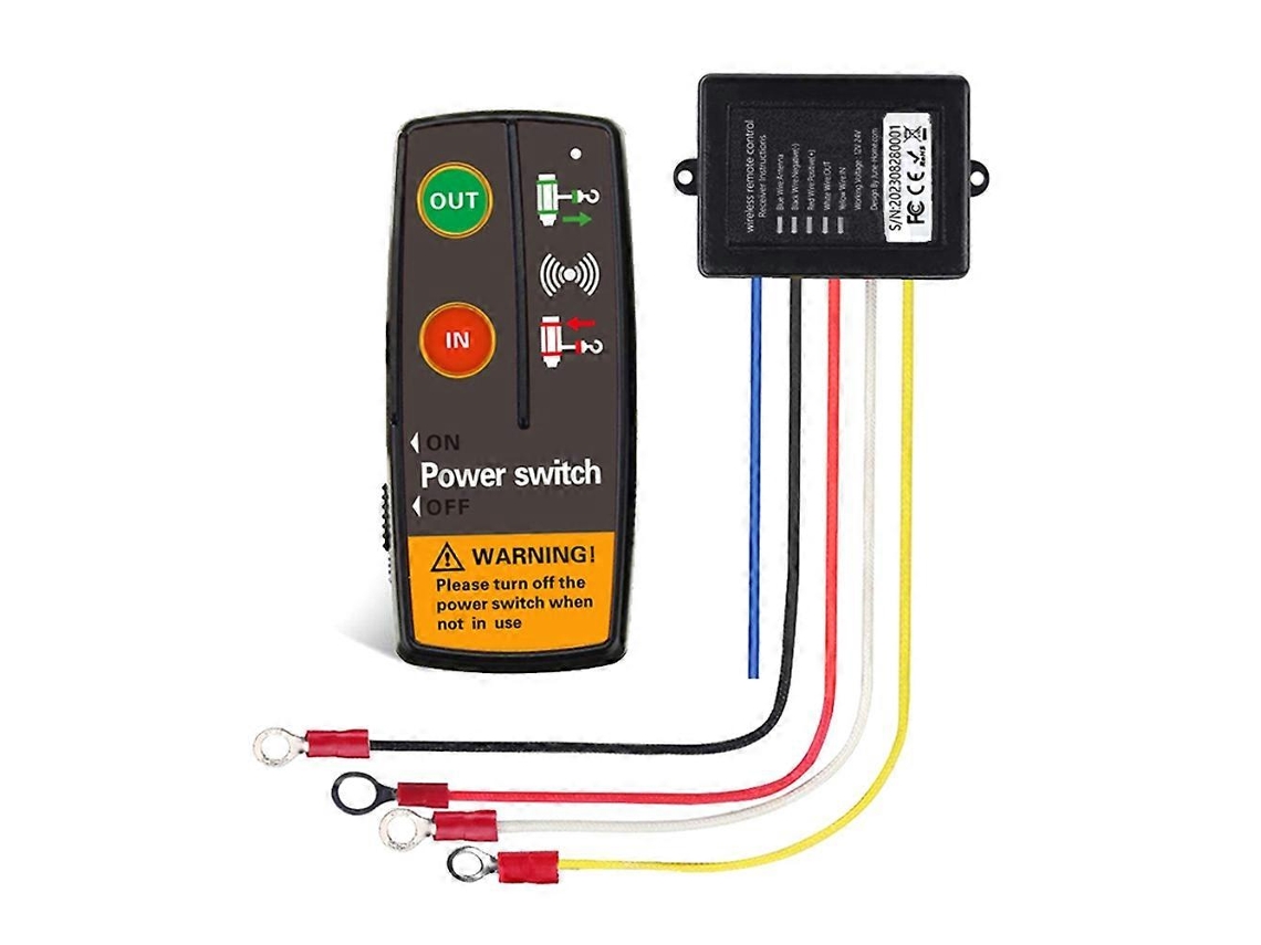 Kit Universal De Controle Remoto Sem Fio Para Guincho, Compatível Com Quadriciclos E Caminhões, Incluindo Módulo Receptor E Transmissor.