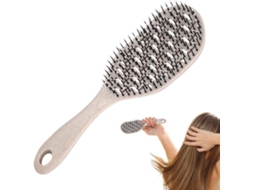 Escova De Cabelo, Pente Massageador Para O Couro Cabeludo, Escova Desembaraçadora, Cerdas Macias, Cabo Compacto Ideal
