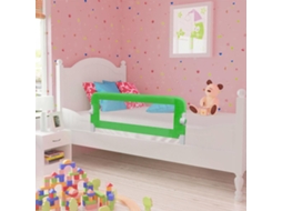 Vidaxl Barra De Segurança Para Cama De Criança 2 Pcs 102x42 Cm Verde