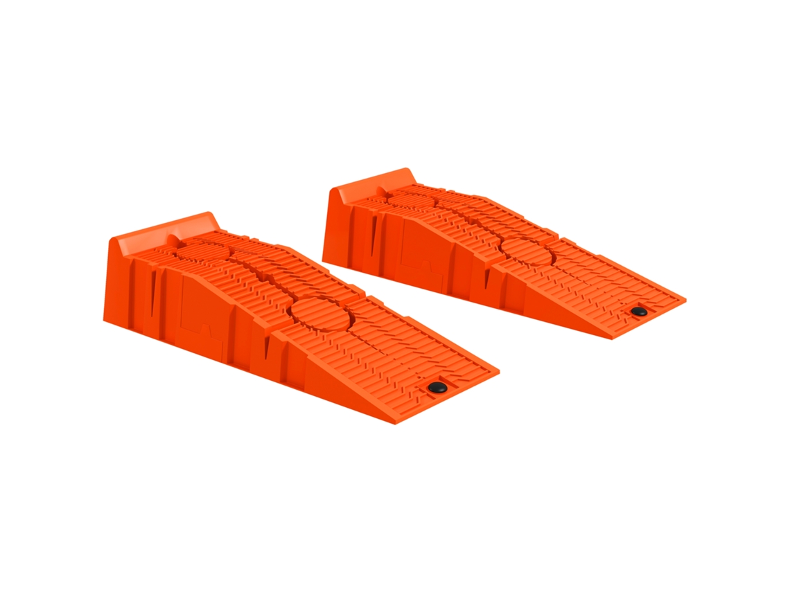 2 Rampas Auto Plástico Carga Máx. 5t, 91x30x21 Cm, Laranja
