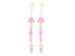 Clip Para Chupete De Silicona Cute Cadena De Chupete Juguete De Mordisqueo Holder Flexible