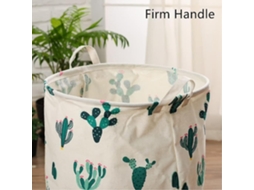 Lurelia Cesto Para Roupa Impermeável Tampa Alças 40 X 50 Cm Lona Verde Quarto