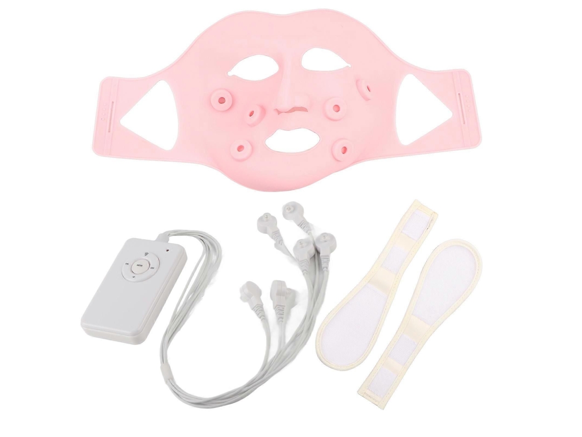 Massageador Facial de Terapia Luz Fóton Led Rejuvenescimento da Pele Remoção Rugas Dispositivo Cuidados C Om o Rosto GOKOCO (rosa)