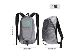 Mochila Ciclismo Led Sinal Direção 15l À Prova D'água