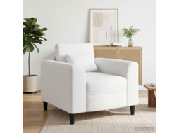 Vidaxl Poltrona Branco Tecido