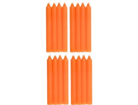 COM-FORT HOUSE- Vela de Mesa Laranja Velas Decorativas Sem Perfume Velas para a Tua Casa COM-FORT HOUSE