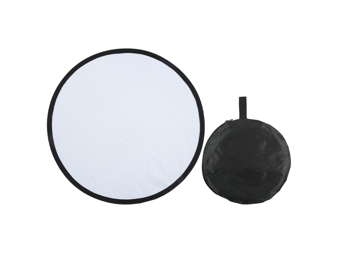 Refletor Prateado E Branco Para Fotografia, Redondo E Portátil, Refletor De Luz Para Fotografia