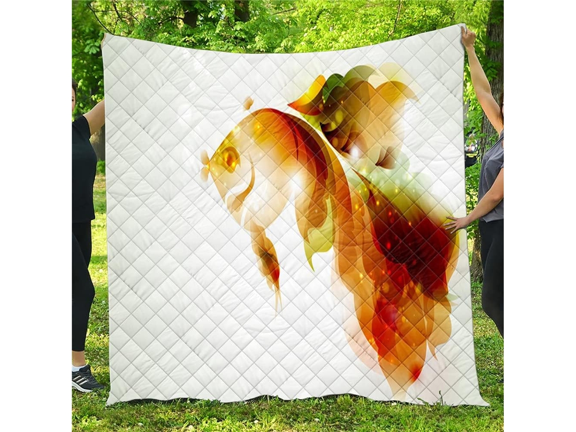 Colcha Acolchoada Fansu Capa de Cama Cobertor para Ar Condicionado Edredom Conjunto Estampada Sofá com Criança