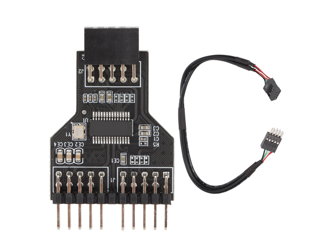 Divisor Usb De 9 Pinos 9 Pinos Para Hub De Cabeçalho Usb2.0 Dual 9 Pinos Cabo De Extensão 1 Para 2