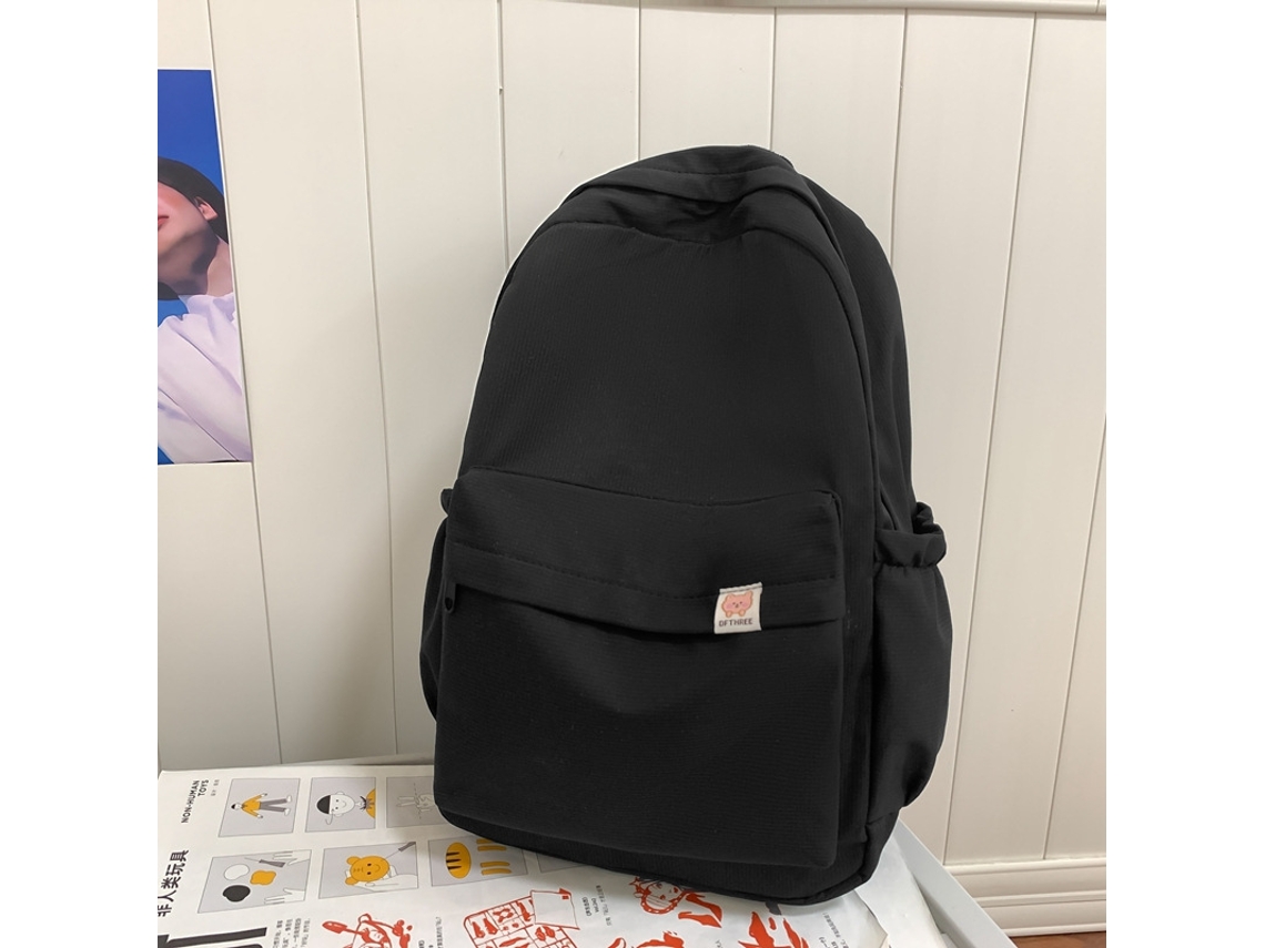 Mochila Escolar, Com Grande Capacidade E Alça De Ombro, Em Nylon, Adolescentes