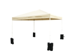 Supporto per gazebo pieghevole tenda per feste set da 4 nero ZENCORE SERVICES