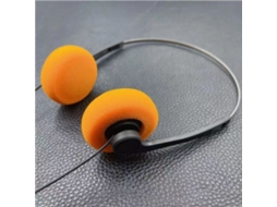 Fones de Ouvido portáteis com fio retrô, ajustáveis, ABS MDUG