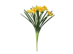 Ramo Flores Artificiais Laranja Core Narciso