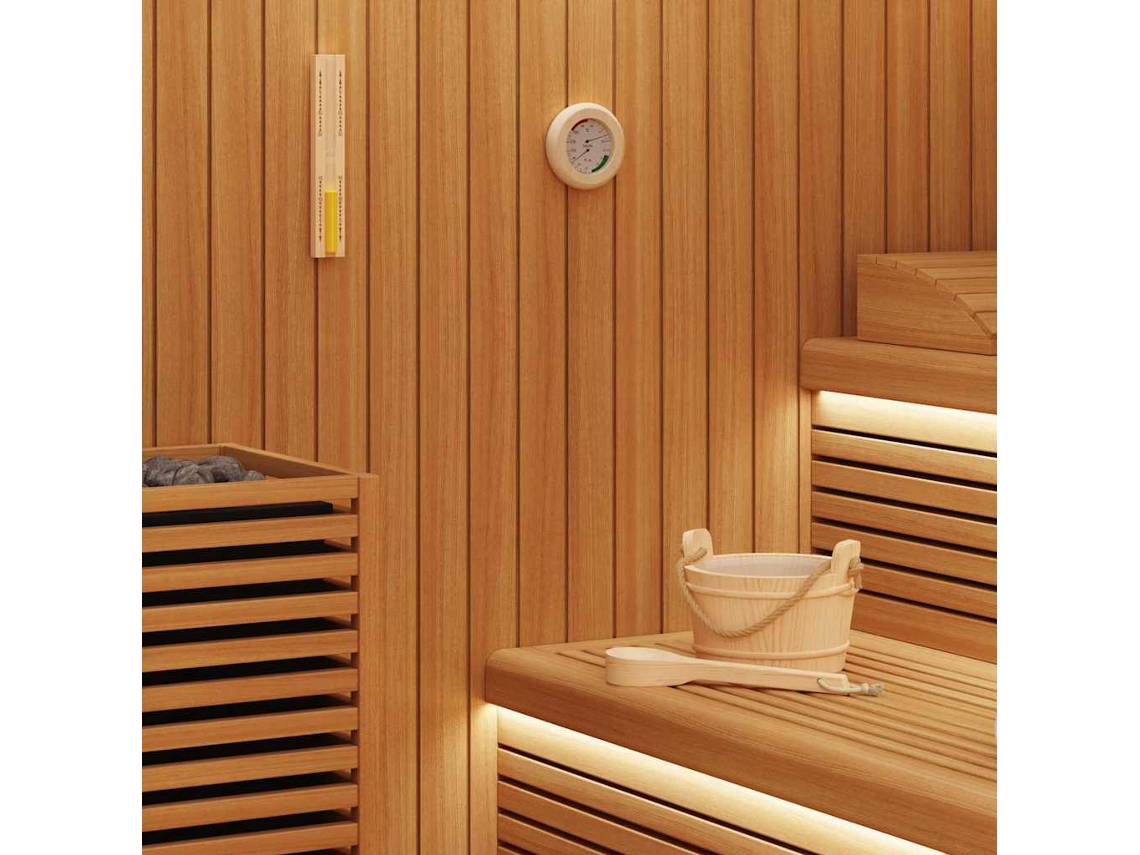Vidaxl Conjunto De Acessórios De Sauna 4 Pcs Castanho