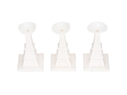 Primerox suporte de Porta para Máquina de Lavar Frontal com Copo de Sucção Macio Durável 3pcs Branco
