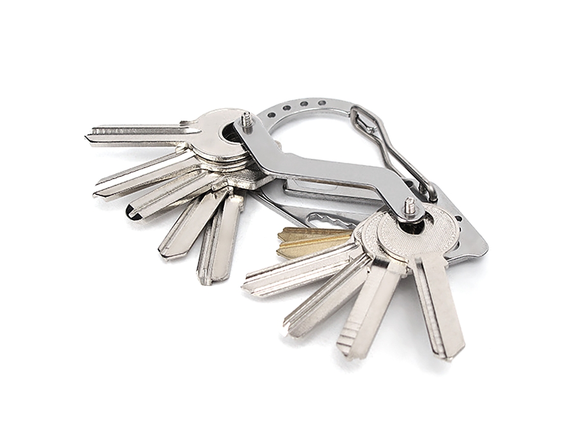 Suporte de Chave de Aço Inoxidável 2 Pacotes Multifuncional